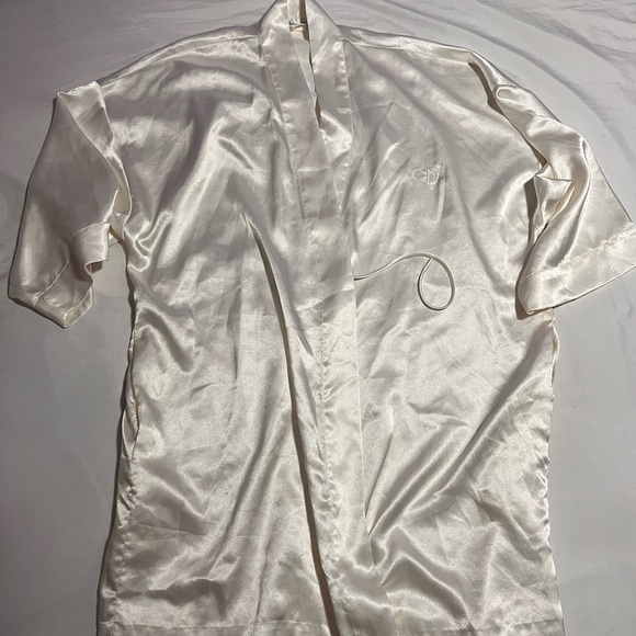 Dior Cream Satin Robe - Picture 2 of 3